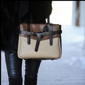 Reed Krakoff Boxer Leather Bag in Natural Brown Multicolor